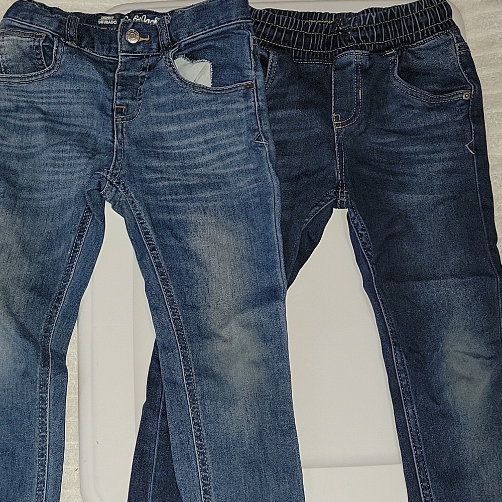 Children's Denim Jeans Set - Light and Dark Wash